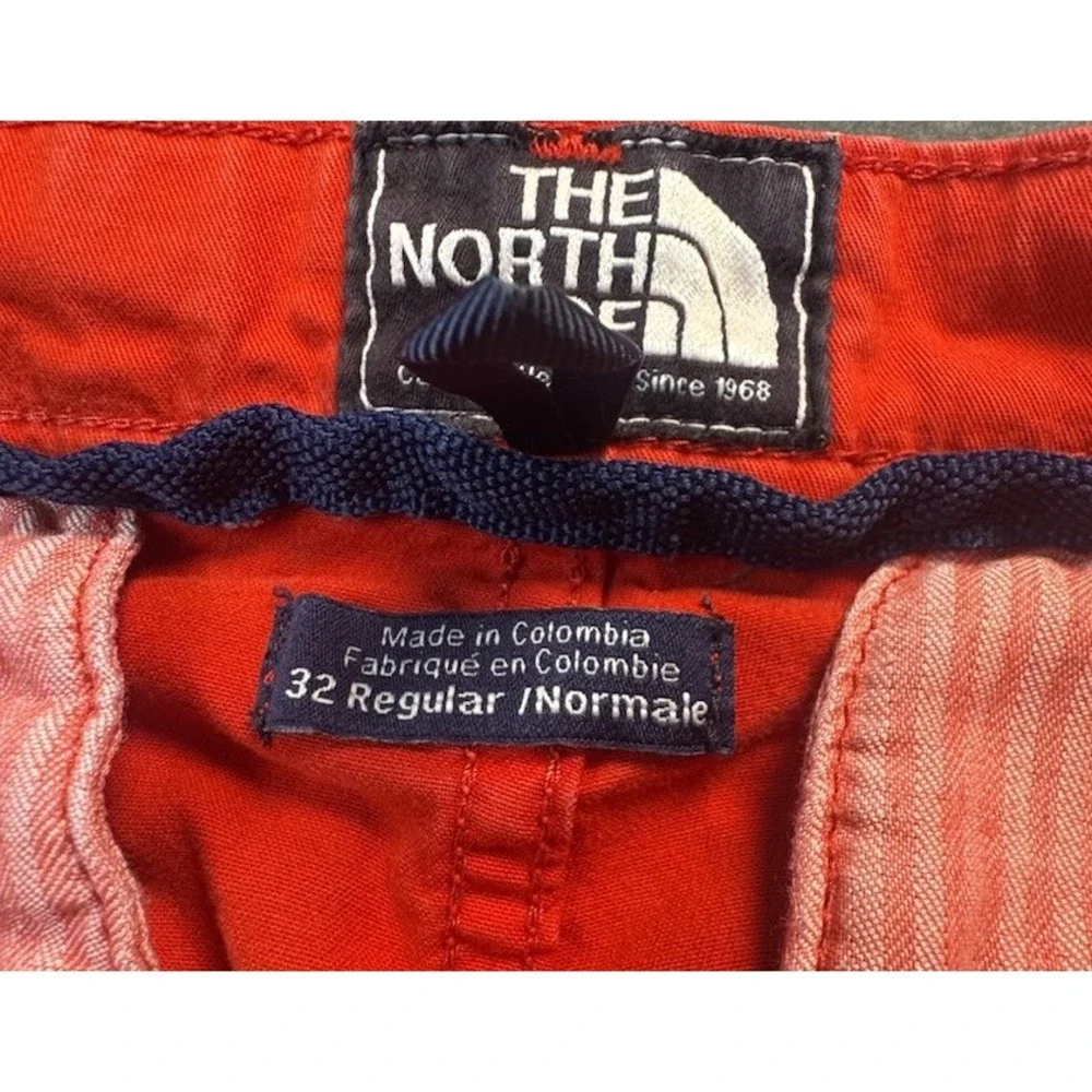 The North Face Men's Red Chino Hiking Shorts Size 32‎ Stretch Outdoor Casual